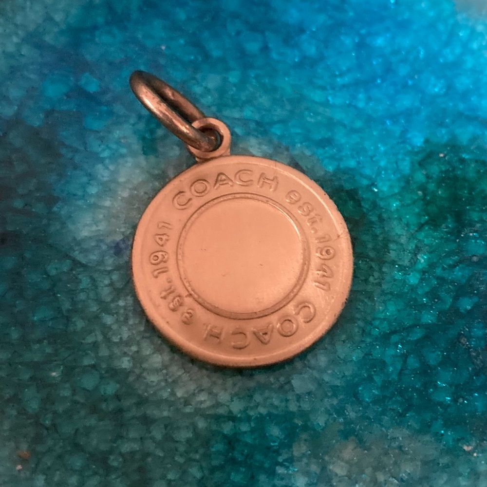 Coach circle keychain